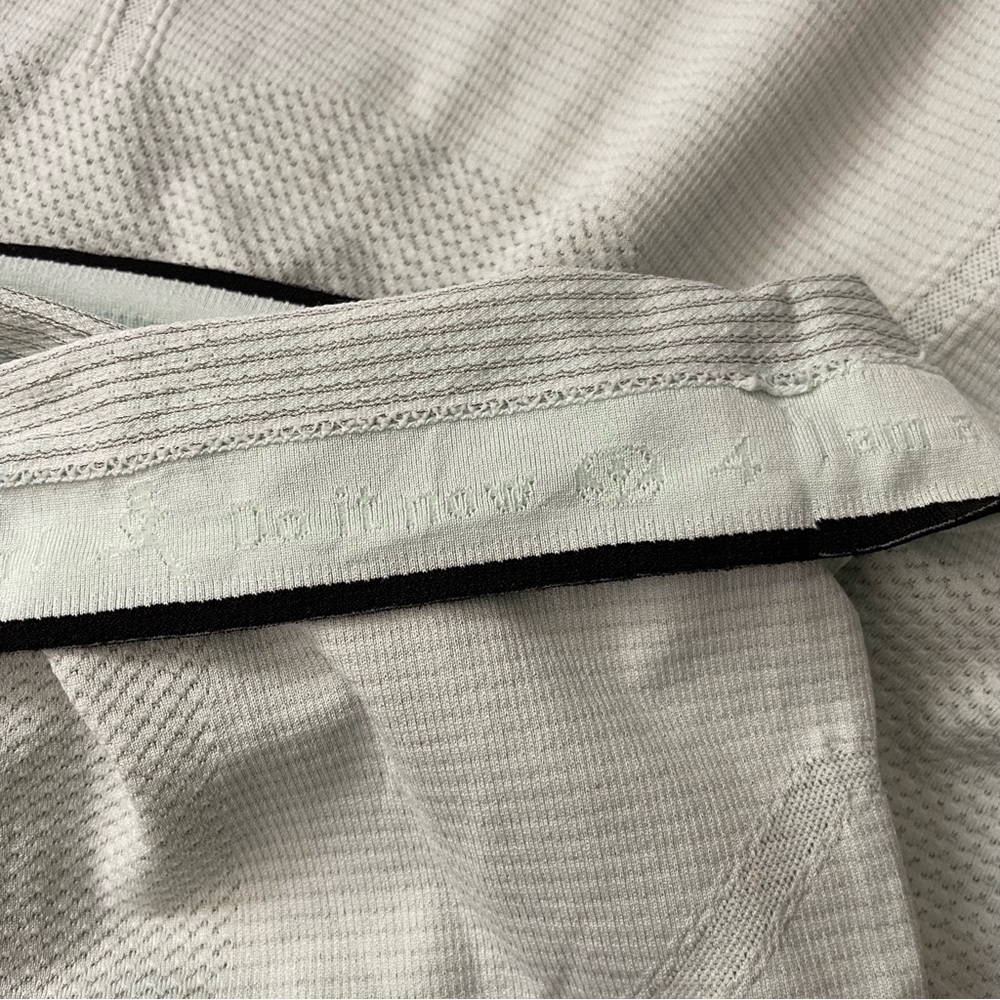 Lululemon Run:Swiftly Tech Shirt Sleeve Mint Movement/black Sz 4 - Picture 10 of 13